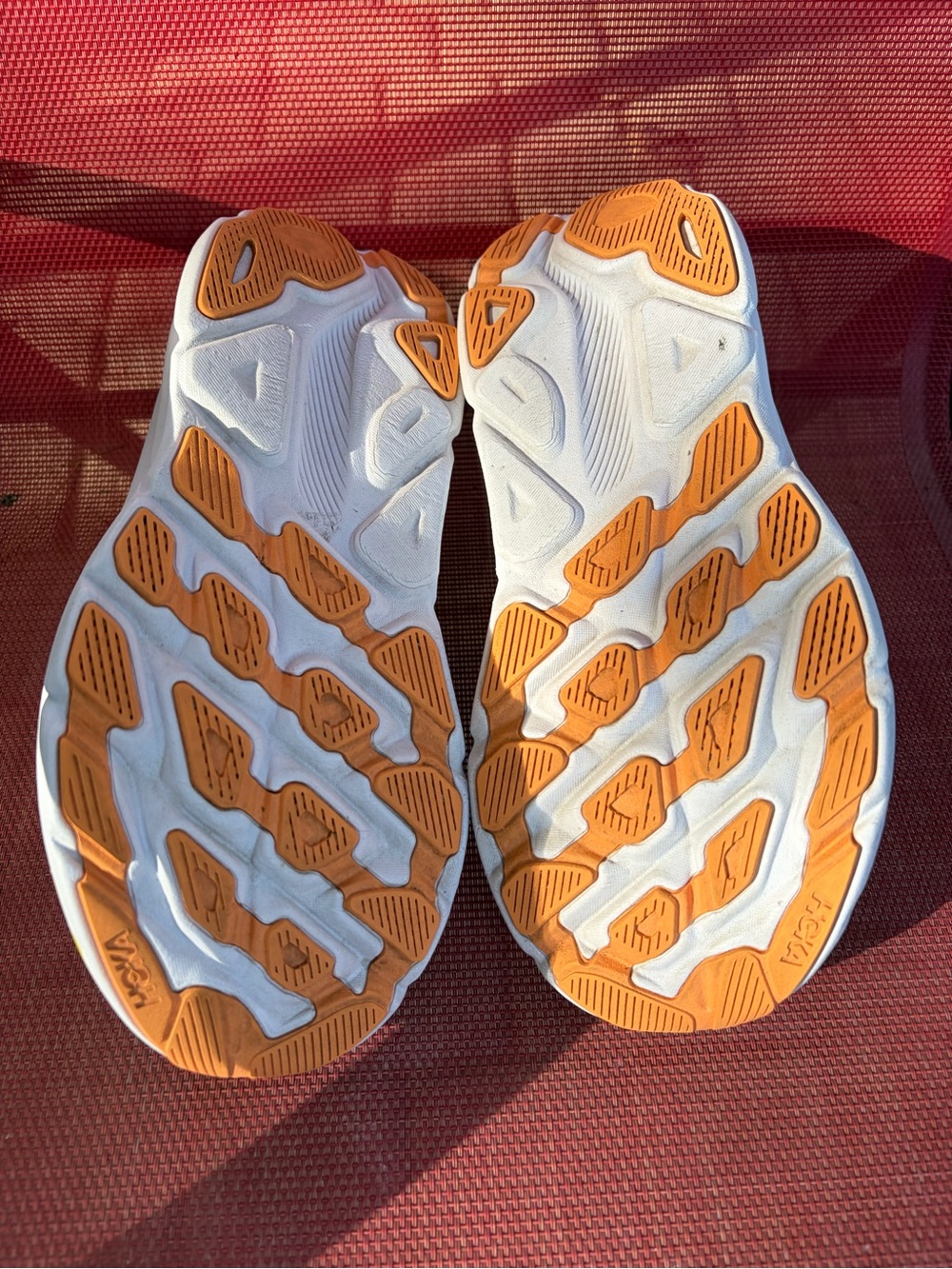 Hoka Women's Teal, Yellow & Peach Athletic Running Shoes 5.5 D - Picture 7 of 10